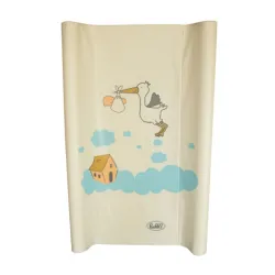 Puerri tvrdi pult za presvlačenje beba  Pult za presvlačenje sa tvrdom podlogom Dimenzije pulta su 80x50x10 cm Pult je tapaciran i veoma mekan Pult je dostupan u dezenu sa rodom u više boja: bež, bela, siva i roze Potreban alat za montiranje noica: Šrafciger Način montiranja nogica: 4 šrafa i plastičnih zatvarača potrebno je montirati na vrhu podloge za presvlačenje. Instalirajte 4 šrafa (po jedan u svaki ugao) kako je prikazano na slici