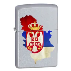 Upaljač Zippo karta Srbije
