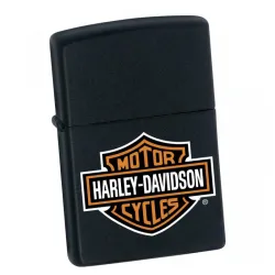 Upaljač Zippo Harley Davidson Logo Black Matte