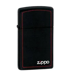 Zippo upaljač Black Slim Bor